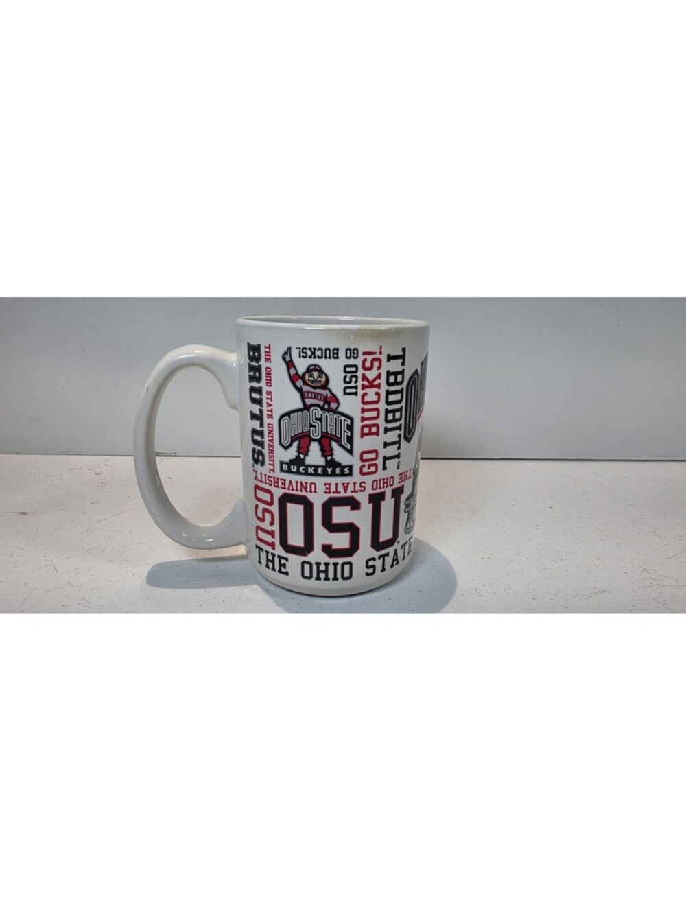 Ohio State Buckeyes OSU Brutus Football Ceramic Coffee Mug 4.5" NCAA